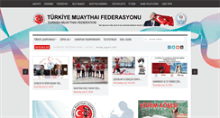 Desktop Screenshot of muaythai.gov.tr